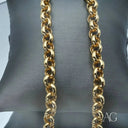 Two strands of polished 18k gold chain in exquisite craftsmanship art