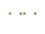 Floral Bloom 18K Gold Petite Flower Stud Earrings