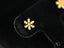 Gold CZ flower snowflake stud earring from Floral Spark 18K Gold CZ Flower collection