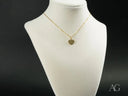 Forever Hearts best friends heart gold pendant necklace on white display