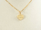 Gold Forever Hearts Best Friends Heart Pendant in Art Gold Jewelry