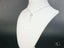Frost Glow Crystal Pendant in 18k White Gold Art Gold Jewelry with Clear Teardrop Crystal