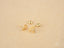 Gold-colored outline diamond earrings with screw-back closures from Geometric Diamond Earrings collection in certified 18k solid gold art gold jewelry