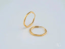 Glimmergold 18k mini hoop earrings in gold-colored wavy hoops