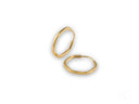 Glimmergold 18k mini hoop earrings in gold wavy hoops
