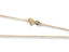 Art Gold Jewelry 18k Solid Gold Box Chain Necklace with Spring Ring Clasp