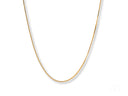 18k solid gold box chain necklace in art gold jewelry