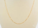 Delicate 18k solid gold box chain necklace in art gold jewelry style