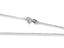 Sterling silver box chain necklace with lobster clasp, part of art gold jewelry collection