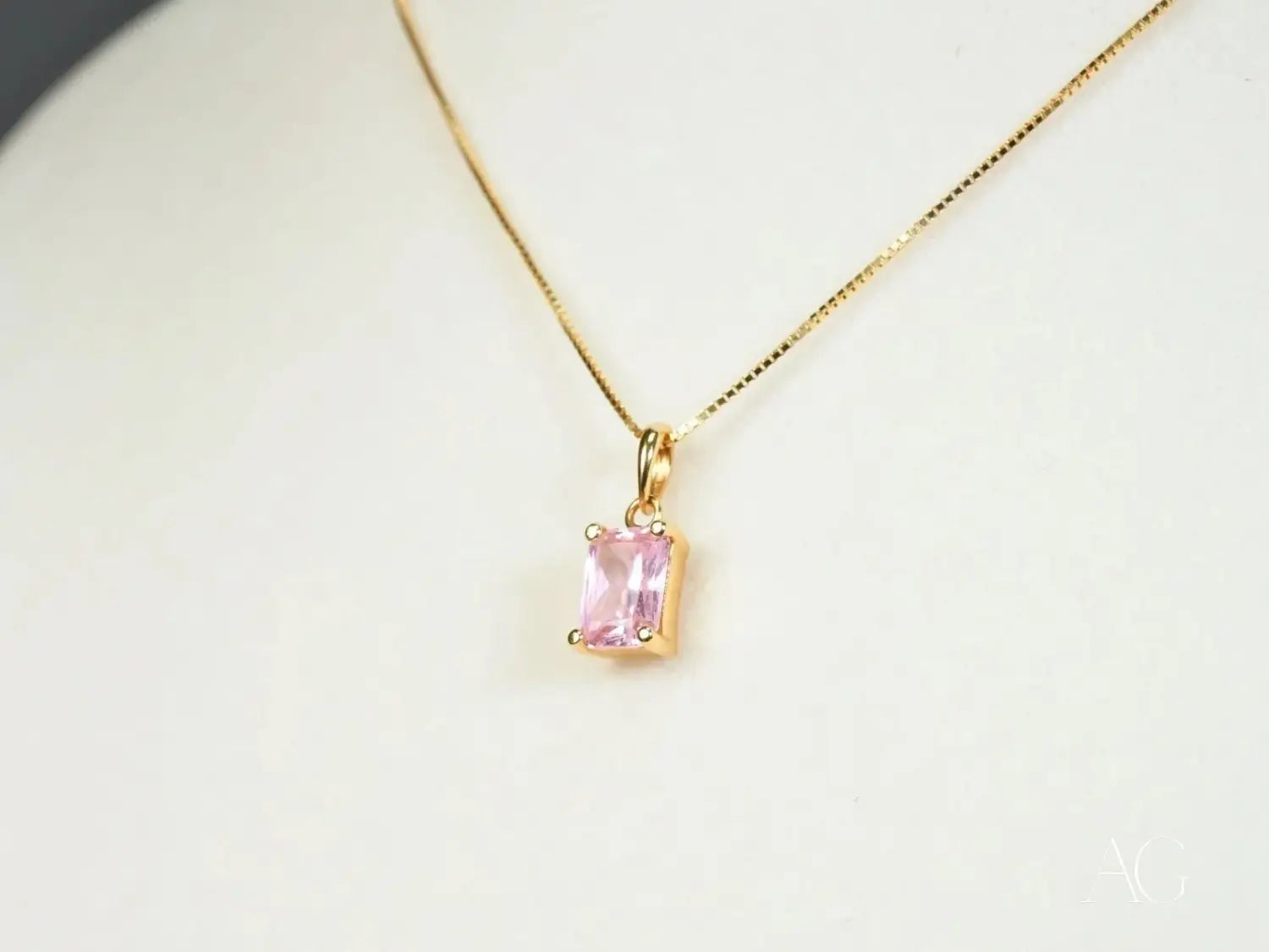 Rosé Radiance Pink CZ Pendant