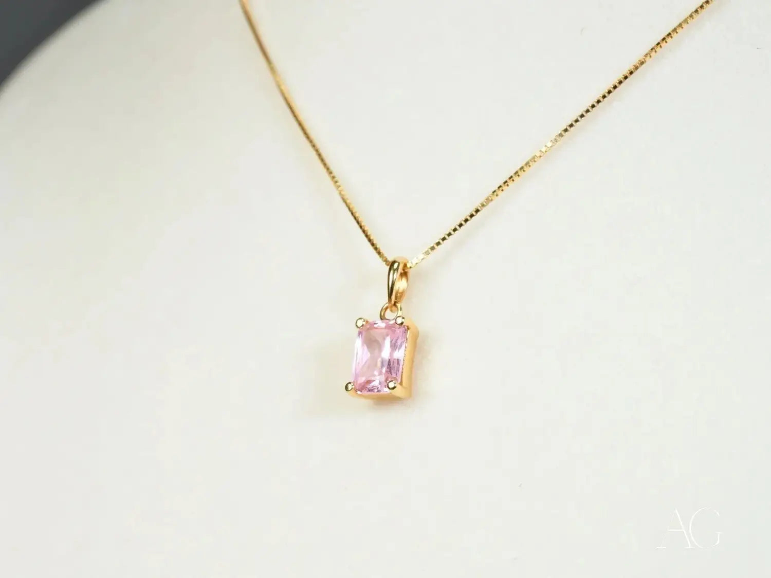 Rosé Radiance Pink CZ Pendant