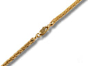 18k yellow gold round spiga chain with lobster clasp