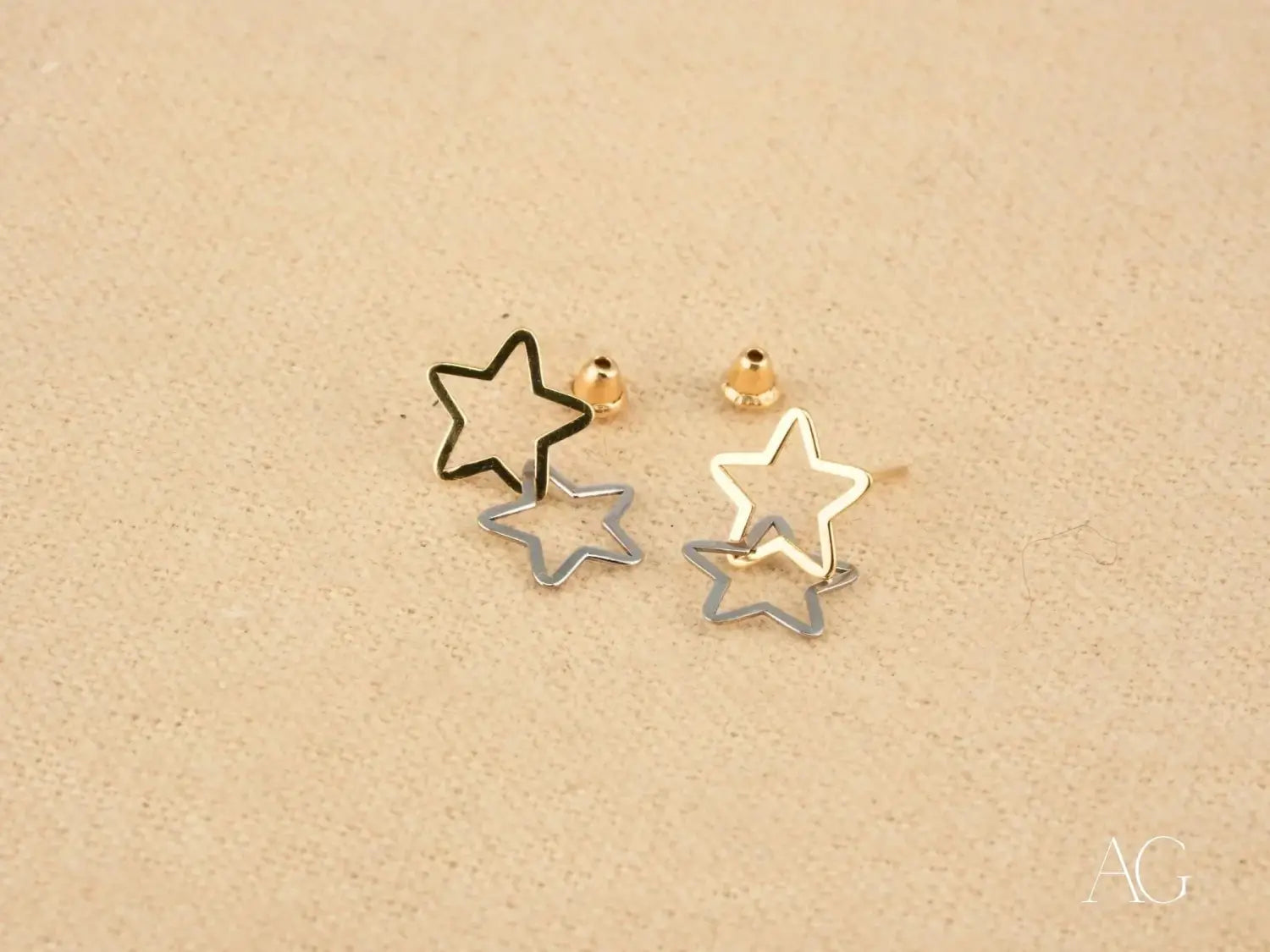 Dual Star Earrings – Elegant & Lightweight