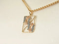 Golden Bloom: Flowers Pendant