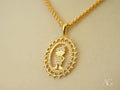 Golden Charm: 18k Gold CZ Boy Pendant