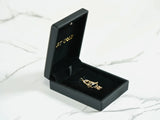 Golden Cherish 18k solid gold boy or girl pendant in black velvet jewelry box