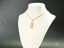Golden Cherish pendant: 18k solid gold boy-shaped necklace