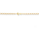Delicate 18K yellow gold basic link chain with spring-ring clasp