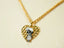 Golden Elegance 18k solid gold art gold jewelry with heart-shaped girl pendant