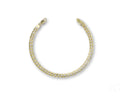 Golden elegance: double flated link 18k solid gold curb chain bracelet