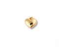 Shiny Golden Embrace heart pendant in art gold jewelry
