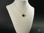 Art gold jewelry Golden Embrace Heart Pendant on a thin chain highlighting elegance