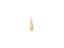 Polished golden flip flop charm displayed in Golden Flip Flop Pendant, an art gold jewelry piece