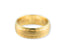 Golden Fortress Wedding Band with brushed finish and hammered edges, part of Art Gold Jewelry