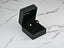 18k gold citrine earrings featuring pear-cut citrine gemstones in black velvet box