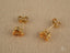 Elegant 18k gold citrine earrings with pear-cut orange citrine gemstones