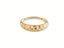 Golden Grace 18k Aparador Ring exudes timeless elegance with textured gold band and diamond-cut pattern