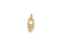 Golden Grace 18k solid gold doll girl pendant charm
