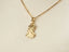 Golden Grace Lady Pendant featuring classical bust silhouette, a meaningful art gold jewelry gift