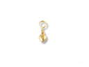 Shiny 18k solid gold heart charm in Golden Heart Pendant