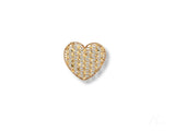 Golden Heart Pendant in 18k Solid Gold Mesh Design