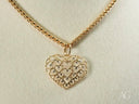 Golden Hearts Pendant: 18k Solid Gold Heart Necklace