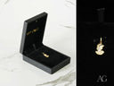 Golden Lady Pendant: 18k Solid Gold in Gift Box