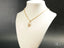 Gold chain necklace with 18k solid gold locker pendant, part of Art Gold Jewelry collection