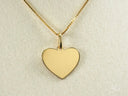 Golden love pendant in 18k solid gold, art gold jewelry