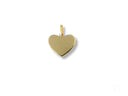 Shiny 18k solid gold heart pendant from Golden Love collection
