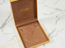 Golden Luxe Cuban Link Chain in 18k Gold, Brown Jewelry Box
