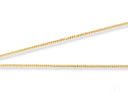Two parallel strands of Golden Luxe Cuban 18k gold link chain