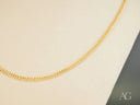 Delicate 18k gold Cuban link chain from Golden Luxe collection