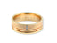 Golden Meridian gold wedding band with diamond accent, showcasing art gold jewelry craftsmanship
