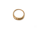 Golden Mesh Elegance ring with textured domed surface