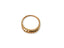 Golden Mesh Elegance Ring featuring a textured, domed surface and intricate design