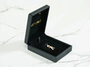 Golden Play: 18k solid gold teddy bear pendant in black velvet box