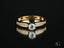 Golden Promise Engagement Ring featuring 18k gold engagement band with accented pave-set diamonds