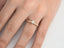 Golden Promise Engagement Ring in 18K Gold with round diamond and accented band