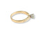 Golden Promise Engagement Ring featuring 18k gold with a single diamond and accented band